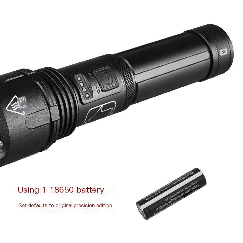 New LED High-Intensity Flashlight with USB Rechargeable