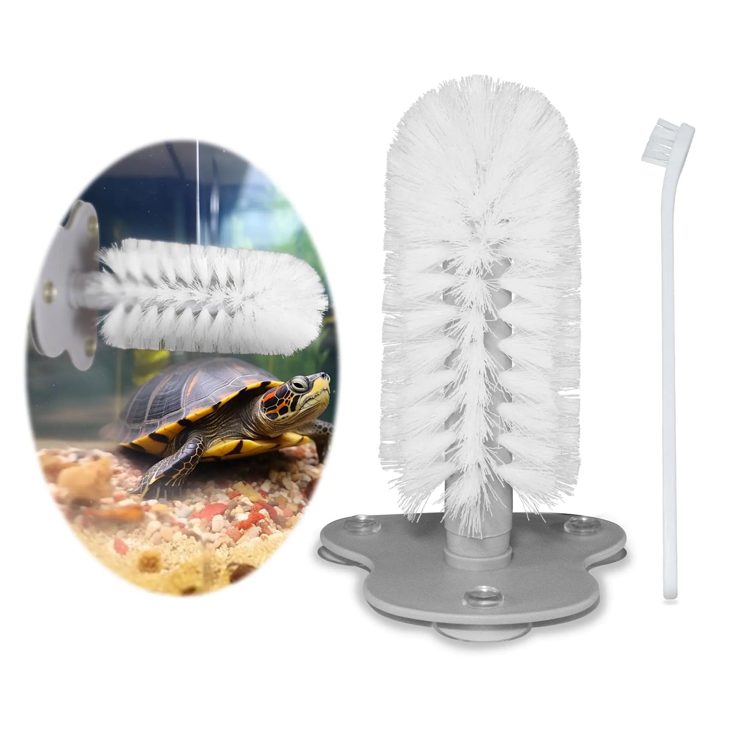 Triple-Suction Turtle Shell Brush